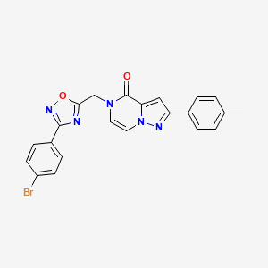 5-{[3-(4-bromophenyl)-1,2,4-oxadiazol-5-yl]methyl}-2-(4-methylphenyl)-4H,5H-pyrazolo[1,5-a]pyrazin-4-one