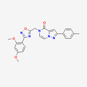 5-{[3-(2,4-dimethoxyphenyl)-1,2,4-oxadiazol-5-yl]methyl}-2-(4-methylphenyl)-4H,5H-pyrazolo[1,5-a]pyrazin-4-one