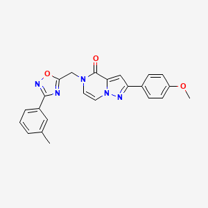 2-(4-methoxyphenyl)-5-{[3-(3-methylphenyl)-1,2,4-oxadiazol-5-yl]methyl}-4H,5H-pyrazolo[1,5-a]pyrazin-4-one