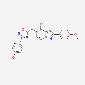 2-(4-methoxyphenyl)-5-{[3-(4-methoxyphenyl)-1,2,4-oxadiazol-5-yl]methyl}-4H,5H-pyrazolo[1,5-a]pyrazin-4-one