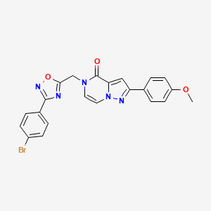 5-{[3-(4-bromophenyl)-1,2,4-oxadiazol-5-yl]methyl}-2-(4-methoxyphenyl)-4H,5H-pyrazolo[1,5-a]pyrazin-4-one