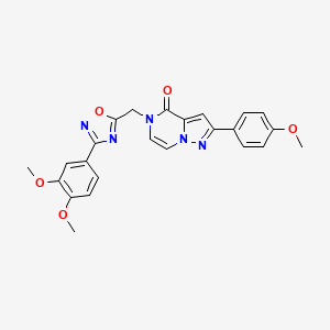 5-{[3-(3,4-dimethoxyphenyl)-1,2,4-oxadiazol-5-yl]methyl}-2-(4-methoxyphenyl)-4H,5H-pyrazolo[1,5-a]pyrazin-4-one