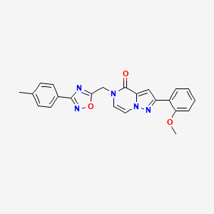 2-(2-methoxyphenyl)-5-{[3-(4-methylphenyl)-1,2,4-oxadiazol-5-yl]methyl}-4H,5H-pyrazolo[1,5-a]pyrazin-4-one