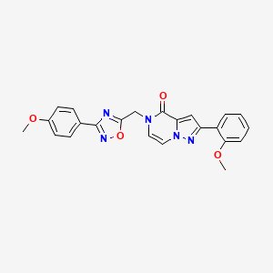 2-(2-methoxyphenyl)-5-{[3-(4-methoxyphenyl)-1,2,4-oxadiazol-5-yl]methyl}-4H,5H-pyrazolo[1,5-a]pyrazin-4-one