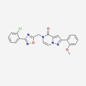 5-{[3-(2-chlorophenyl)-1,2,4-oxadiazol-5-yl]methyl}-2-(2-methoxyphenyl)-4H,5H-pyrazolo[1,5-a]pyrazin-4-one