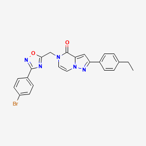 5-{[3-(4-bromophenyl)-1,2,4-oxadiazol-5-yl]methyl}-2-(4-ethylphenyl)-4H,5H-pyrazolo[1,5-a]pyrazin-4-one