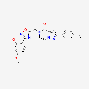 5-{[3-(2,4-dimethoxyphenyl)-1,2,4-oxadiazol-5-yl]methyl}-2-(4-ethylphenyl)-4H,5H-pyrazolo[1,5-a]pyrazin-4-one