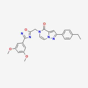 5-{[3-(3,5-dimethoxyphenyl)-1,2,4-oxadiazol-5-yl]methyl}-2-(4-ethylphenyl)-4H,5H-pyrazolo[1,5-a]pyrazin-4-one