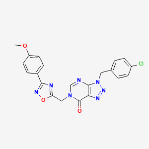 3-[(4-chlorophenyl)methyl]-6-{[3-(4-methoxyphenyl)-1,2,4-oxadiazol-5-yl]methyl}-3H,6H,7H-[1,2,3]triazolo[4,5-d]pyrimidin-7-one