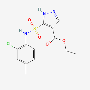 ethyl 5-[(2-chloro-4-methylphenyl)sulfamoyl]-1H-pyrazole-4-carboxylate