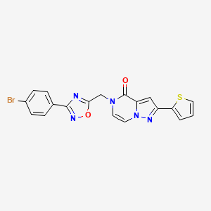 5-{[3-(4-bromophenyl)-1,2,4-oxadiazol-5-yl]methyl}-2-(thiophen-2-yl)-4H,5H-pyrazolo[1,5-a]pyrazin-4-one