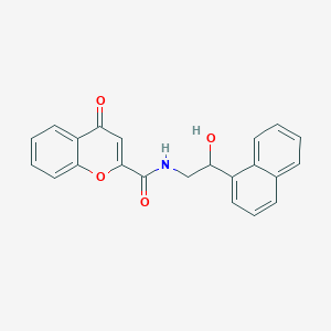 molecular formula C22H17NO4 B6553575 N-[2-hydroxy-2-(naphthalen-1-yl)ethyl]-4-oxo-4H-chromene-2-carboxamide CAS No. 1705410-85-0