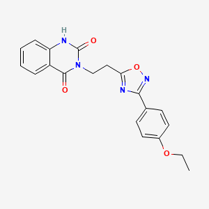 molecular formula C20H18N4O4 B6554365 3-{2-[3-(4-ethoxyphenyl)-1,2,4-oxadiazol-5-yl]ethyl}-1,2,3,4-tetrahydroquinazoline-2,4-dione CAS No. 1031578-86-5