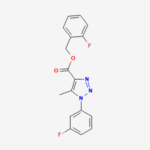 (2-fluorophenyl)methyl 1-(3-fluorophenyl)-5-methyl-1H-1,2,3-triazole-4-carboxylate