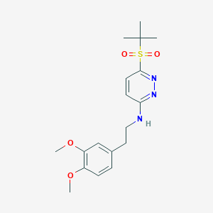 N-[2-(3,4-dimethoxyphenyl)ethyl]-6-(2-methylpropane-2-sulfonyl)pyridazin-3-amine