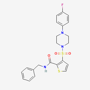 N-benzyl-3-{[4-(4-fluorophenyl)piperazin-1-yl]sulfonyl}thiophene-2-carboxamide