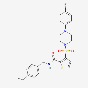 N-[(4-ethylphenyl)methyl]-3-{[4-(4-fluorophenyl)piperazin-1-yl]sulfonyl}thiophene-2-carboxamide