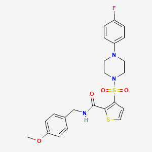 3-{[4-(4-fluorophenyl)piperazin-1-yl]sulfonyl}-N-[(4-methoxyphenyl)methyl]thiophene-2-carboxamide