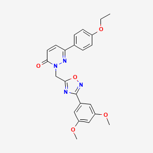 2-{[3-(3,5-dimethoxyphenyl)-1,2,4-oxadiazol-5-yl]methyl}-6-(4-ethoxyphenyl)-2,3-dihydropyridazin-3-one