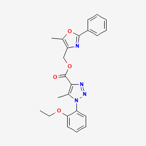 (5-methyl-2-phenyl-1,3-oxazol-4-yl)methyl 1-(2-ethoxyphenyl)-5-methyl-1H-1,2,3-triazole-4-carboxylate