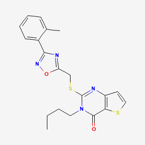 3-butyl-2-({[3-(2-methylphenyl)-1,2,4-oxadiazol-5-yl]methyl}sulfanyl)-3H,4H-thieno[3,2-d]pyrimidin-4-one
