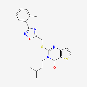 3-(3-methylbutyl)-2-({[3-(2-methylphenyl)-1,2,4-oxadiazol-5-yl]methyl}sulfanyl)-3H,4H-thieno[3,2-d]pyrimidin-4-one