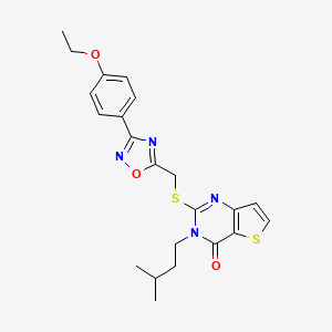 2-({[3-(4-ethoxyphenyl)-1,2,4-oxadiazol-5-yl]methyl}sulfanyl)-3-(3-methylbutyl)-3H,4H-thieno[3,2-d]pyrimidin-4-one