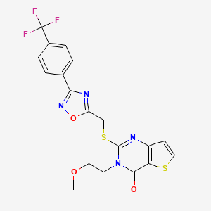 3-(2-methoxyethyl)-2-[({3-[4-(trifluoromethyl)phenyl]-1,2,4-oxadiazol-5-yl}methyl)sulfanyl]-3H,4H-thieno[3,2-d]pyrimidin-4-one