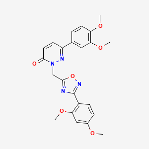 6-(3,4-dimethoxyphenyl)-2-{[3-(2,4-dimethoxyphenyl)-1,2,4-oxadiazol-5-yl]methyl}-2,3-dihydropyridazin-3-one