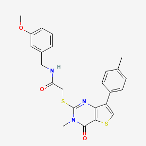 N-[(3-methoxyphenyl)methyl]-2-{[3-methyl-7-(4-methylphenyl)-4-oxo-3H,4H-thieno[3,2-d]pyrimidin-2-yl]sulfanyl}acetamide