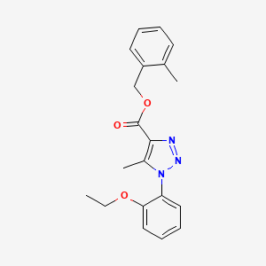 molecular formula C20H21N3O3 B6555796 (2-methylphenyl)methyl 1-(2-ethoxyphenyl)-5-methyl-1H-1,2,3-triazole-4-carboxylate CAS No. 1040652-38-7