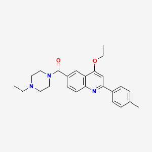 4-ethoxy-6-(4-ethylpiperazine-1-carbonyl)-2-(4-methylphenyl)quinoline