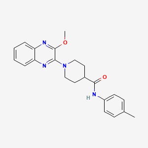 molecular formula C22H24N4O2 B6555985 1-(3-methoxyquinoxalin-2-yl)-N-(4-methylphenyl)piperidine-4-carboxamide CAS No. 1040632-97-0