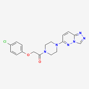 2-(4-chlorophenoxy)-1-(4-{[1,2,4]triazolo[4,3-b]pyridazin-6-yl}piperazin-1-yl)ethan-1-one