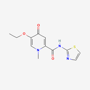 5-ethoxy-1-methyl-4-oxo-N-(1,3-thiazol-2-yl)-1,4-dihydropyridine-2-carboxamide