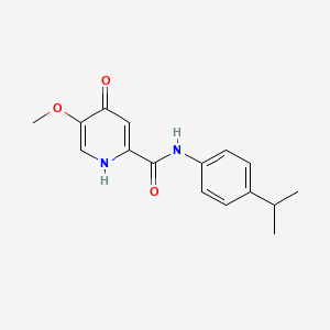 5-methoxy-4-oxo-N-[4-(propan-2-yl)phenyl]-1,4-dihydropyridine-2-carboxamide