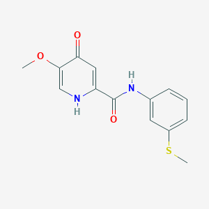 5-methoxy-N-[3-(methylsulfanyl)phenyl]-4-oxo-1,4-dihydropyridine-2-carboxamide