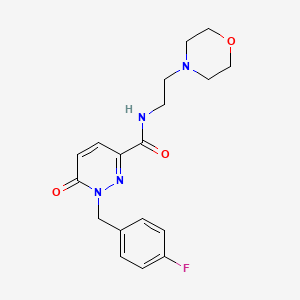 1-[(4-fluorophenyl)methyl]-N-[2-(morpholin-4-yl)ethyl]-6-oxo-1,6-dihydropyridazine-3-carboxamide