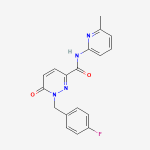 1-[(4-fluorophenyl)methyl]-N-(6-methylpyridin-2-yl)-6-oxo-1,6-dihydropyridazine-3-carboxamide