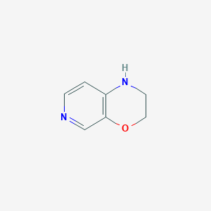 molecular formula C7H8N2O B065566 2,3-Dihydro-1H-pyrido[3,4-b][1,4]oxazine CAS No. 194022-45-2