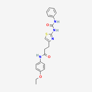 N-(4-ethoxyphenyl)-3-{2-[(phenylcarbamoyl)amino]-1,3-thiazol-4-yl}propanamide