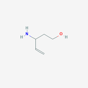 molecular formula C5H11NO B065571 3-Aminopent-4-en-1-ol CAS No. 175431-85-3