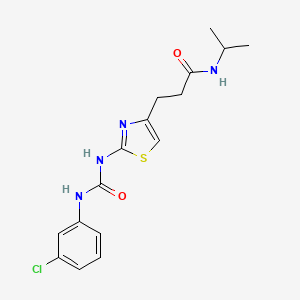 3-(2-{[(3-chlorophenyl)carbamoyl]amino}-1,3-thiazol-4-yl)-N-(propan-2-yl)propanamide