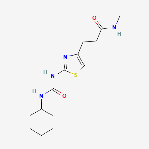 3-{2-[(cyclohexylcarbamoyl)amino]-1,3-thiazol-4-yl}-N-methylpropanamide