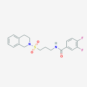 3,4-difluoro-N-[3-(1,2,3,4-tetrahydroisoquinoline-2-sulfonyl)propyl]benzamide