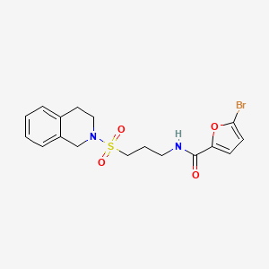 5-bromo-N-[3-(1,2,3,4-tetrahydroisoquinoline-2-sulfonyl)propyl]furan-2-carboxamide