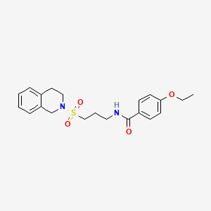 4-ethoxy-N-[3-(1,2,3,4-tetrahydroisoquinoline-2-sulfonyl)propyl]benzamide