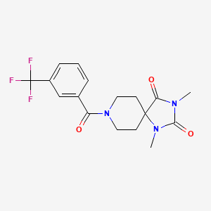 1,3-dimethyl-8-[3-(trifluoromethyl)benzoyl]-1,3,8-triazaspiro[4.5]decane-2,4-dione