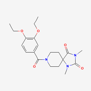 8-(3,4-diethoxybenzoyl)-1,3-dimethyl-1,3,8-triazaspiro[4.5]decane-2,4-dione