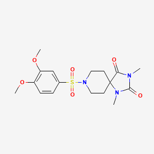 8-(3,4-dimethoxybenzenesulfonyl)-1,3-dimethyl-1,3,8-triazaspiro[4.5]decane-2,4-dione
